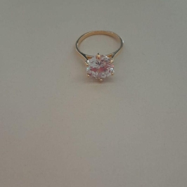 ANEL FO SOLITARIO ZIRC 10MM CX ALTA