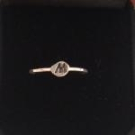 ANEL PRATA INICIAL  LETRA  M