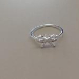 ANEL PRATA LAÇO CRAVEJADO