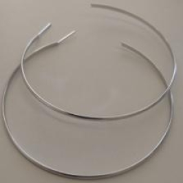 ARGOLA AÇO FINA 2MM ABAULADA 6CM