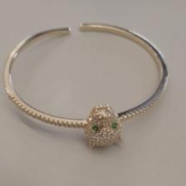 BRECELETE FO  LEOPARDO CRAVEJADO