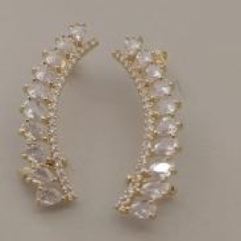 BRINCO EAR CUFF  ZIRC 10 GOTA CRISTAL