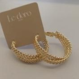 BRINCO FO ARG  GRUME DUPLA ENTRELAÇADA 28MM