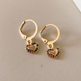 BRINCO FO ARG LISA CORA PEND CRAVEJ COLORIDO