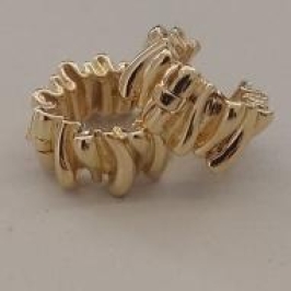 BRINCO FO ARGOLA CLICK  ORGANIC IRREGULAR 15MMX9MM