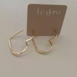 BRINCO FO ARGOLA CORAÇÃO LISO 22MM