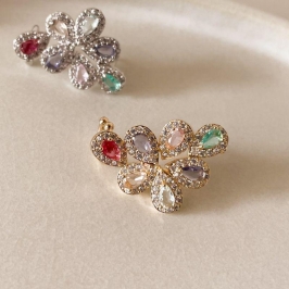 BRINCO FO EAR CUFF 7 GOTAS COLORIDO CRAVEJ FESTA