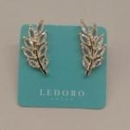 BRINCO FO EAR  CUFF FOLHA NAVETE ZIRC