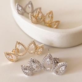 BRINCO FO EAR CUFF GOTA CRAVEJADA