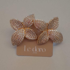 BRINCO FO FLOR 4 PETALAS CRAVEJ 27MM