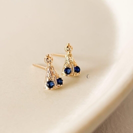 BRINCO FO NS APARECIDA 2 ZIRC AZUL 6MM