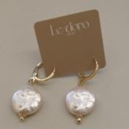 BRINCO FO PEROLA ACHATADA PEND 14MM