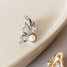 BRINCO RB BORBOLETA BAGUETE PEROLA CENTRO 9MM