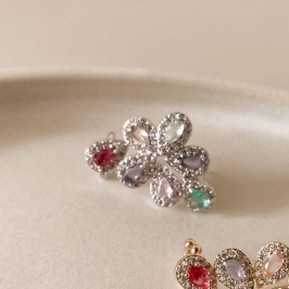 BRINCO RB EAR CUFF 7 GOTAS COLORIDO CRAVEJ FESTA