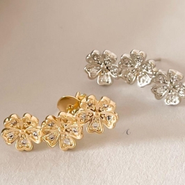 BRINCO RB EAR CUFF FLOR CRAVEJ 8MM