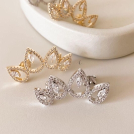 BRINCO RB EAR CUFF GOTA CRAVEJADA