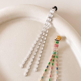 BRINCO RB FRANJA ZIRC BAGUETE 3 FIL