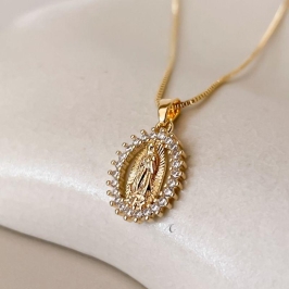 COLAR FO NS DE GUADALUPE  CRAVEJ CORR 40CM + ALONG