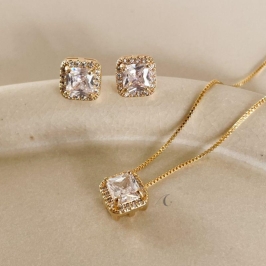 CONJ FO ZIRC QDD 1 FIL CRAVEJ 8,5MM CORR VENEZ 45CM+ALONG