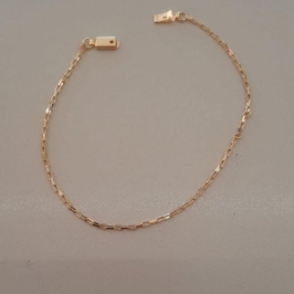PULSEIRA  FO CARTIER FINA 1,5MM FECHO GAVETA 21CM