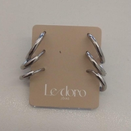 TRIO ACO ARGOLA LISA CLICK 15MM 13MM 11MM