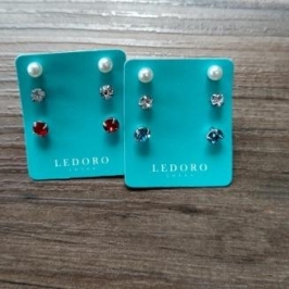 TRIO AÇO PÉROLA 4MM STRASS 3,5MM STRASS 5MM