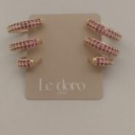 TRIO FO 2 FIL ZIRC CRAVEJ ROSA 16MM 14MM 10MM