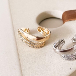 BRINCO FO MEIA ARGOLA 2 FIL CRAVEJ 1 LISO