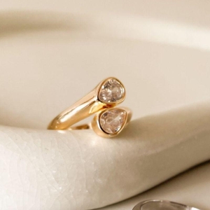 ANEL FO GOTA ZIRC 6MM DUPLO REGULAVEL