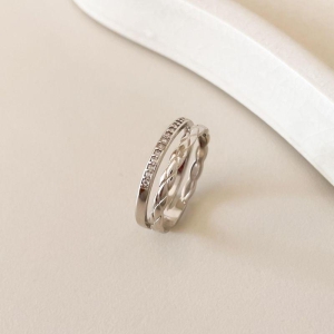 ANEL RB ARO DUPLO 1 FIL CRAVEJ LISO TRABALHADO