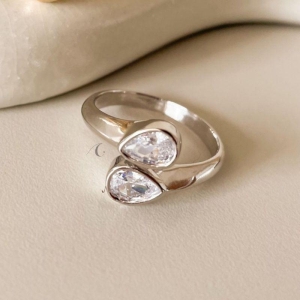 ANEL RB GOTA ZIRC 6MM DUPLO REGULAVEL