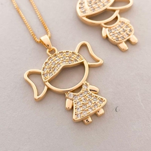 COLAR FO MENINA CRAVEJ  20MM CORR VENEZ 50CM