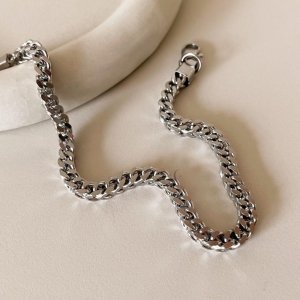 PULSEIRA ACO GRUME 4MM CUBO 21CM