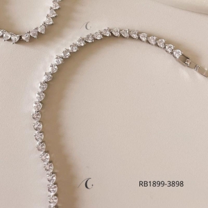 PULSEIRA RB CORA ZIRC 3 PONTAS 17CM