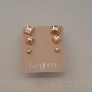 TRIO FO QUADRADO LISO 6MM 4MM 2MM