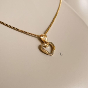 COLAR FO CORA LISO CRAVEJ CORR VENEZ 45CM