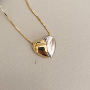 COLAR FO CORA PARTIDO RODIO DOURADO 16MM  VEN 45CM+ALONG