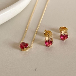 CONJ FO CORA ZIRC  CX ALTA 11MM CORR VENEZ 45CM + ALONG