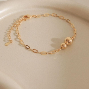 PULSEIRA FO 2 BOLA LISA CORR ELOS 17CM + ALONG