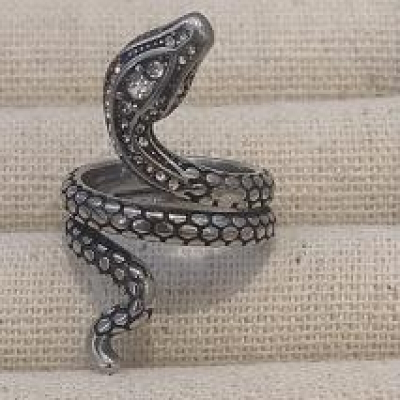ANEL AÇO COBRA CRAVEJ ESCAMA