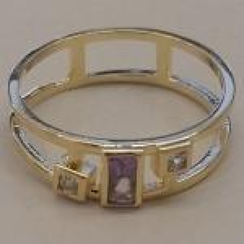 ANEL FO ARO DUPLO ZIRC LILAS RETNG ZIRC QDD