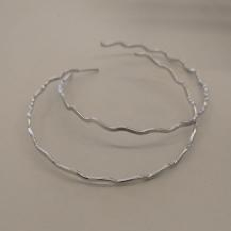 ARGOLA AÇO ONDULADA 6CM