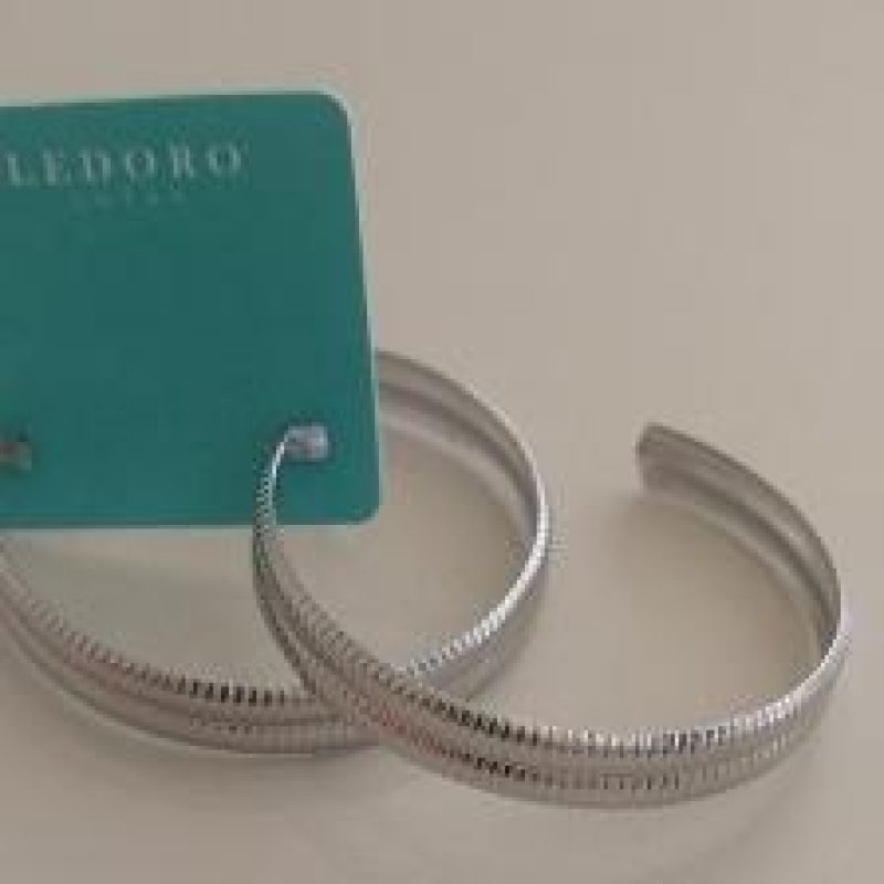 ARGOLA AÇO  TRABALHADA RISCADA 3CM