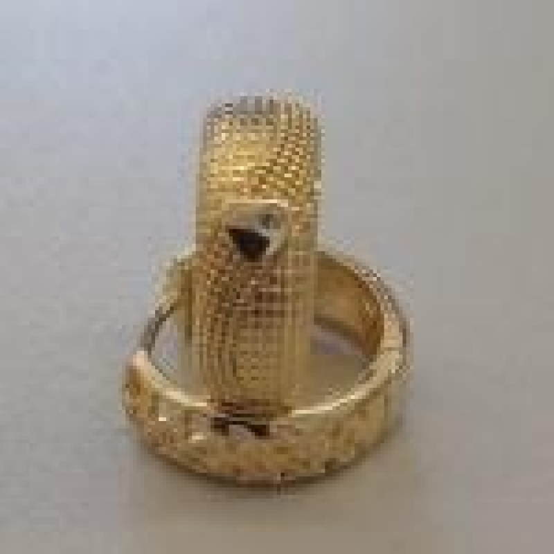 ARGOLA FO TRABALHADA CORA 1 ZIRC VERSO CORAÇÃO 16MM