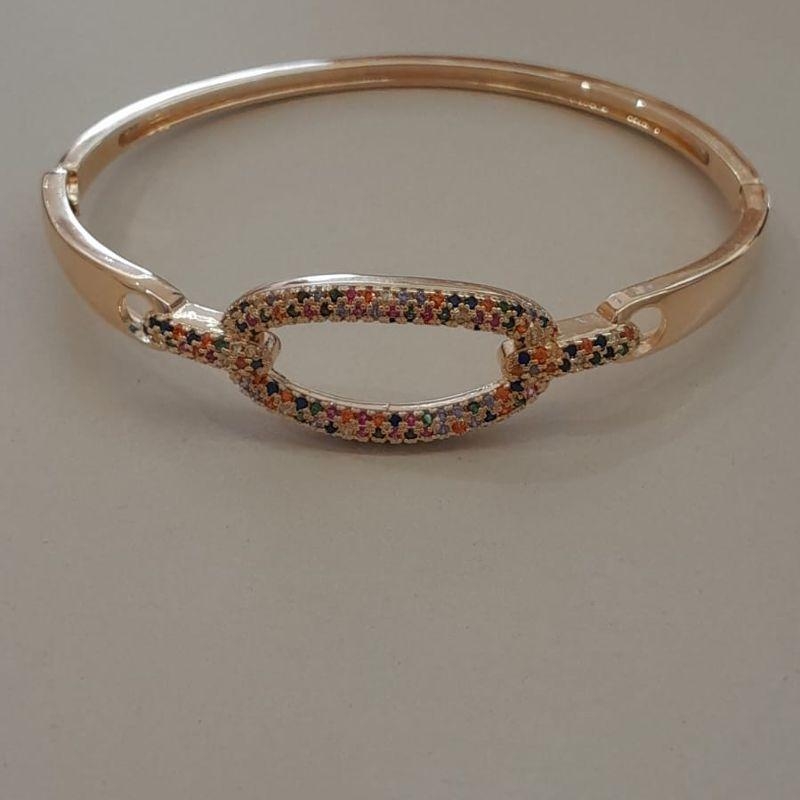 BRACELETE FO FIVELA CRAVEJ COLORIDO