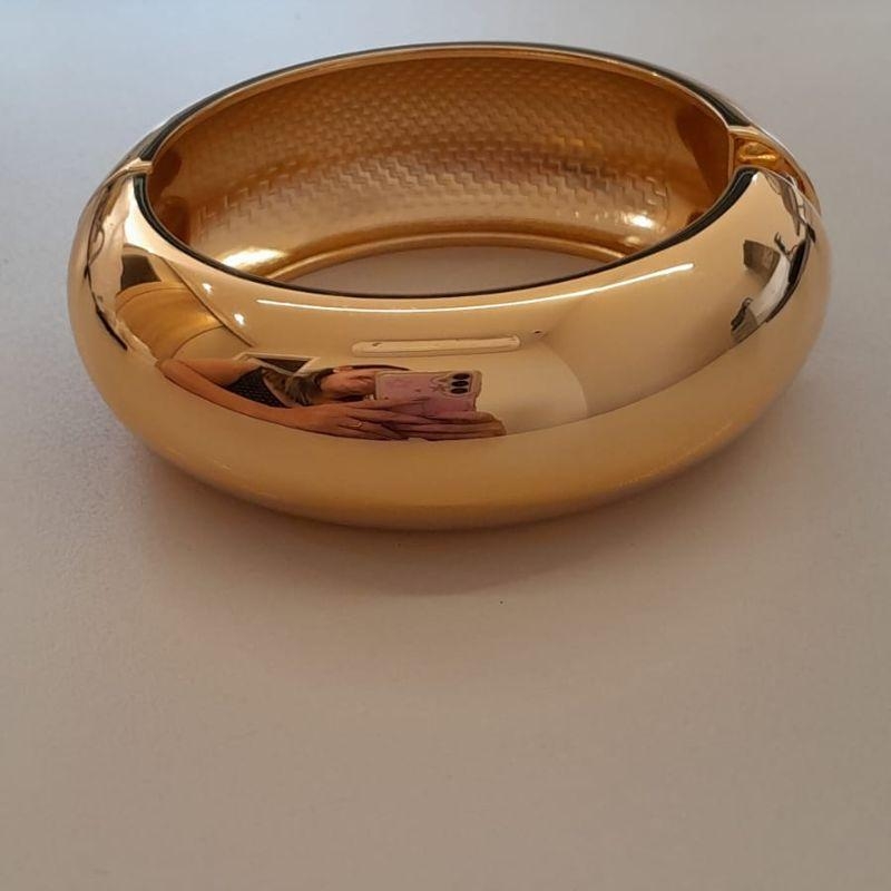 BRACELETE LISO GROSSO DOURADO