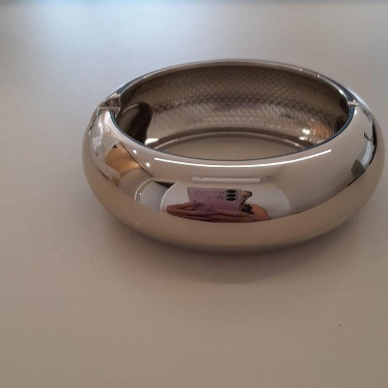 BRACELETE LISO GROSSO RODIO