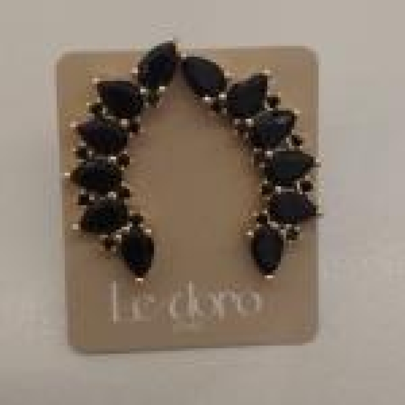 BRFO EAR CUFF ZIRC 6 GOTA PRETA