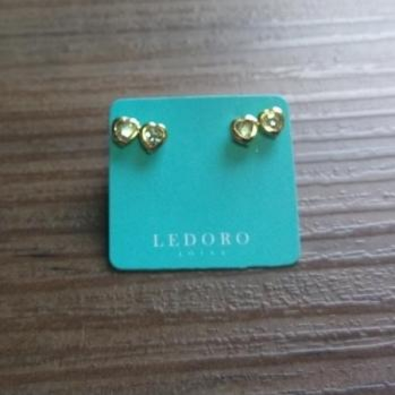 BRINCO CORAÇÃO STRASS DUPLO