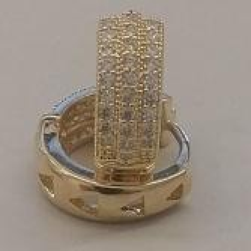 BRINCO FO ARG 3 FIL CRAVEJ 1 ELEVADO 13MMX5MM VERSO TRIANGULO